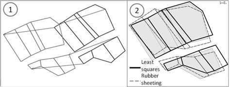 Conflation Optimized by Least Squares to Maintain Geographic Shapes