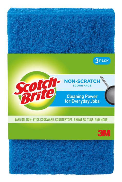 Scotch-Brite Non-Scratch Scour Pads, 3 Pads Total - Walmart.com