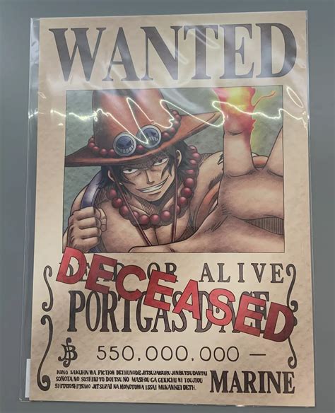 Exclusive Portgas D. Ace Wanted Poster Mugiwara India | Ubuy