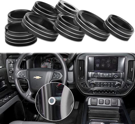 Buy Kujunpao Radio Fan Climate Auto Menu Knob Control Button Trim ...