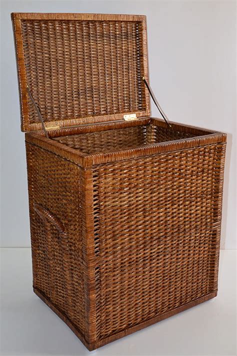 Rattan Laundry & Storage Basket with Lid – Dharini