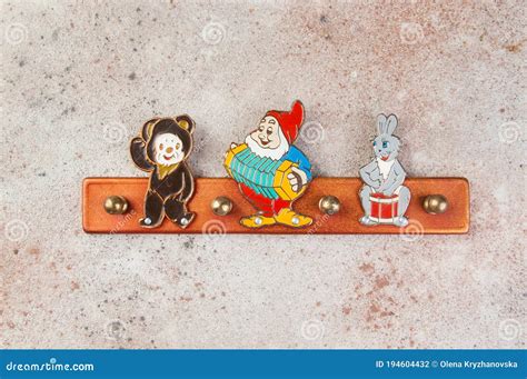 Vintage children coat rack stock photo. Image of children - 194604432