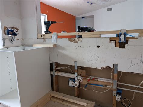 Kitchen half-wall/pony-wall receptacle height - Home Improvement Stack ...
