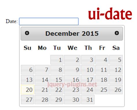 Image result for jQuery UI DateTimePicker