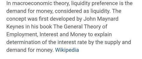 Liquidity preference - Brainly.in