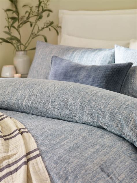 Buy Yard Blue Harris Brushed Cotton Duvet Cover Set from Next India