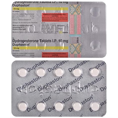 Duphaston 10 mg - Strip of 10 Tablets : Amazon.in: Health & Personal Care