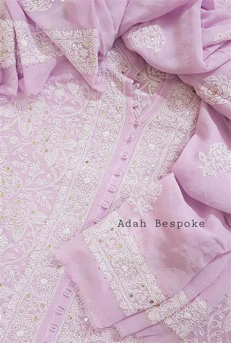 Pure Georgette Chikankari Suits