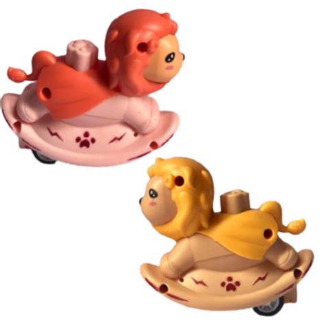 Mallexo Press and Go Lion Toys for Boys and Girls 2PCS Plastic Car ...