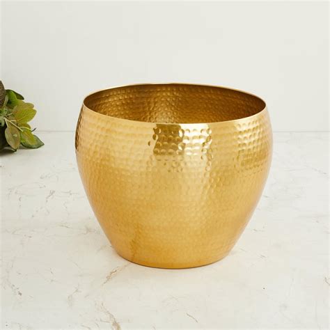 Buy Cascade Metal Hammered Planter from Home Centre at just INR 1999.0
