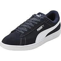 Buy Puma Unisex-Adult Smash V2 Buck Black-Forest Night Sneakers - 3 UK ...
