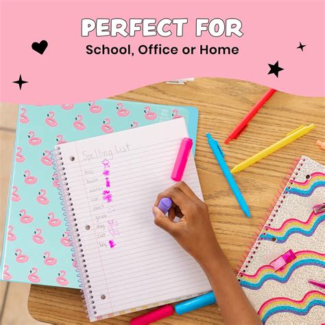 Buy Yoobi 1 Inch Binder Set – 3-Ring Binders with 2 Pockets – Perfect ...