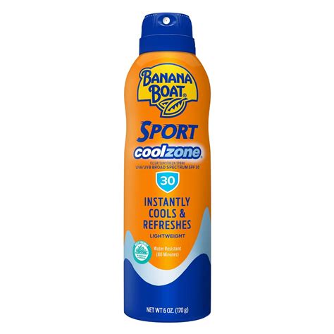 BANANA BOAT Sunscreen For Oily Skin Type Spray, New Formula, 170G (Cool ...