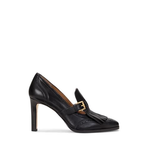 Colleen Perforated Leather Kiltie Pump for Women | Ralph Lauren® IN