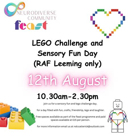 RAF Leeming only - lego challenge and sensory fun day, RAF Leeming ...