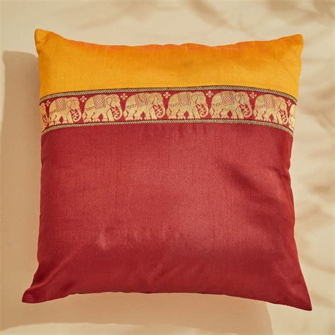 Buy Corsica Brocade Mammoth Set of 5 Elephant Brocade Cushion Covers ...