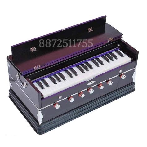 HS Musical Harmonium Peti- 7 Stop Bass/Male Reed, 440 Hz-Multi Fold ...