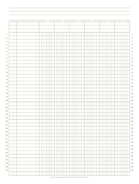 Incompetech Ledger Paper - Blank Fillable Template | Fill Out, Print ...