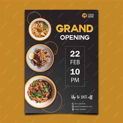 Restaurant Grand Opening Flyer
