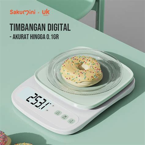Promo Sakumini Digital Kitchen Scale Timbangan Dapur LCD Kopi Buah ...