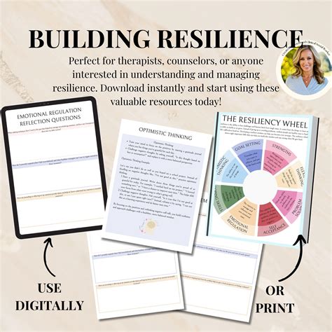 Building Emotional Resilience Resiliency Wheel, Building Resilience Psychoeducational Worksheets ...