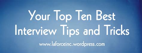 Interview Tips and Tricks 的图像结果