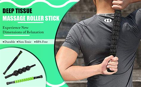 Bodylastics Deep Tissue Massage Roller Stick to Relieve Muscles ...