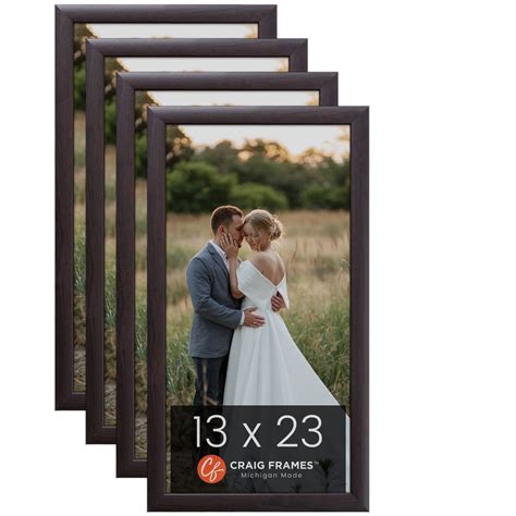 Craig Frames 13 x 23 inch Picture Frame Brazilian Walnut Brown, Set of ...