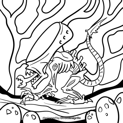 Image result for Alien Drawing Black and White