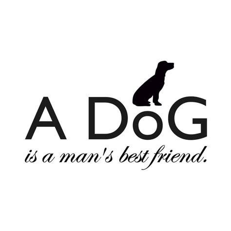 A dog is a man\'s best friend Wall sticker | wall-art.com