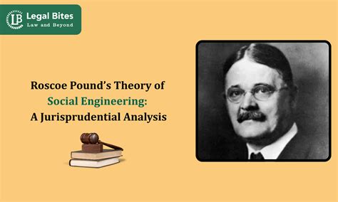 Roscoe Pound’s Theory of Social Engineering: A Jurisprudential Analysis