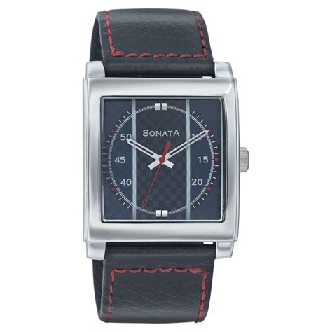 Buy Online Sonata Quartz Analog Blue Dial Strap Watch for Men ...