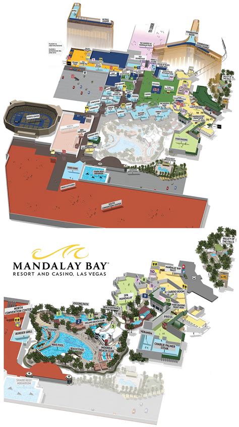 Mandalay Bay Casino Property Map & Floor Plans - Las Vegas | Las vegas ...