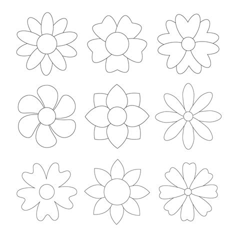Paper Flower Templates - 10 Free PDF Printables | Printablee