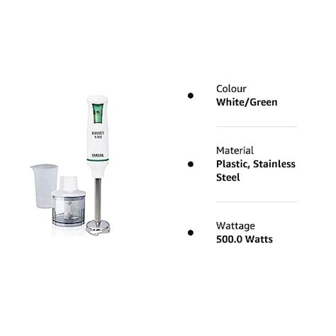 INALSA Hand Blender Robot 5.0 CS with 500 Watt with Chopper & 700 ml M ...