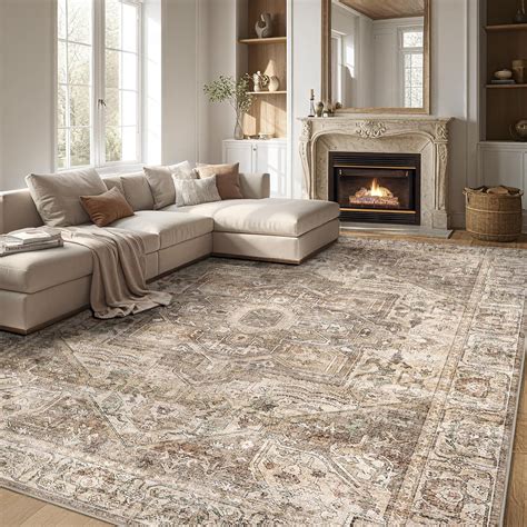 BERTHMEER 8'x10' Large Area Rugs for Living Room Bedroom Vintage ...