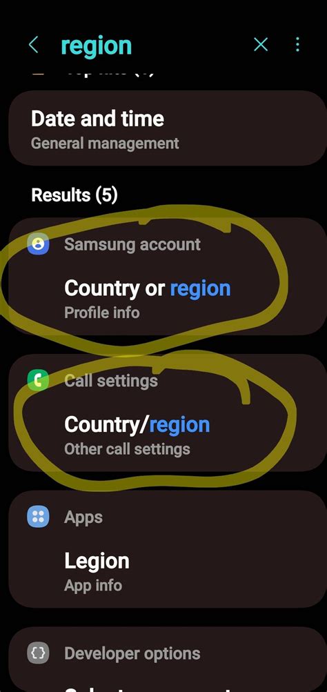 Image result for How to Set Area Code On Samsung Android OS Phone