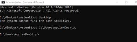 Image result for CD Desktop Command Address