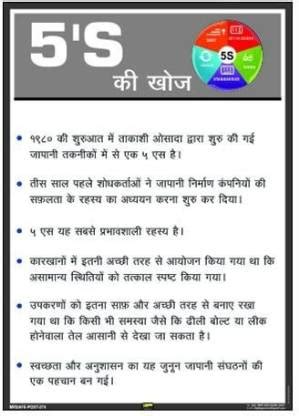Mr. SAFE History Of 5S In Hindi In PVC Sticker A3 (12 Inch X 18 Inch ...