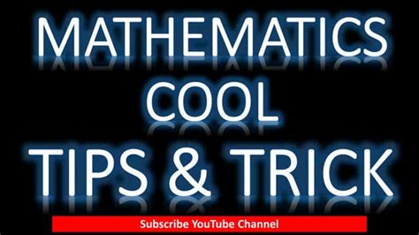 Image result for Math Tips and Tricks