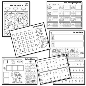 Fun Phonics I and U Center Activities by Yaneth Sell - Maestra Miss