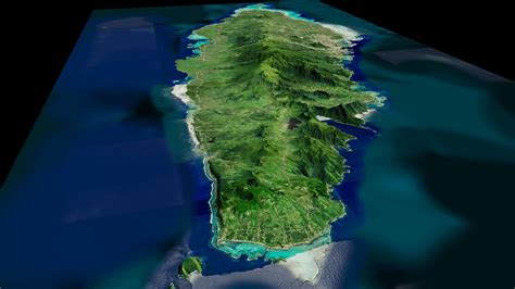 Upolu island samoa full 3d model terrain 3D model | CGTrader