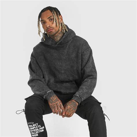 Oversized Acid Wash Hoodie – Comfitee