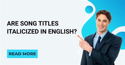 Are Song Titles Italicized