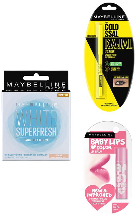 Buy Maybelline New York Colossal Kajal, Black, 0.35g & New York Baby ...