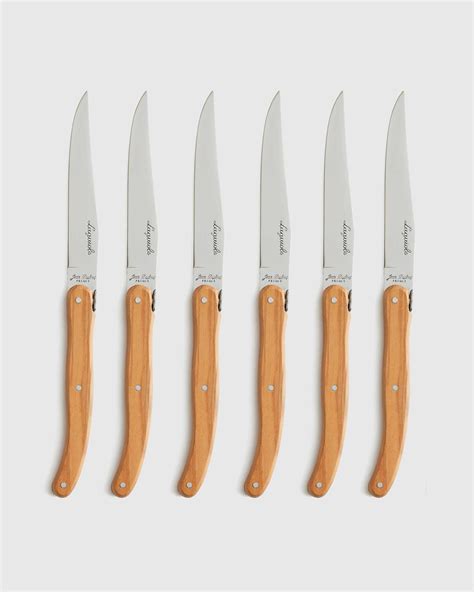 Jean Dubost Laguiole Olivewood Steak Knives