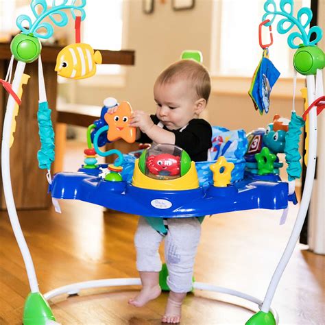 Baby Bouncer Activity Center Jumper with 360 Degree Rotating Seat Play ...