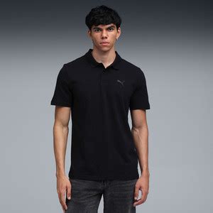 PUMA Solid Men Polo Neck Black T-Shirt - Buy PUMA Solid Men Polo Neck ...