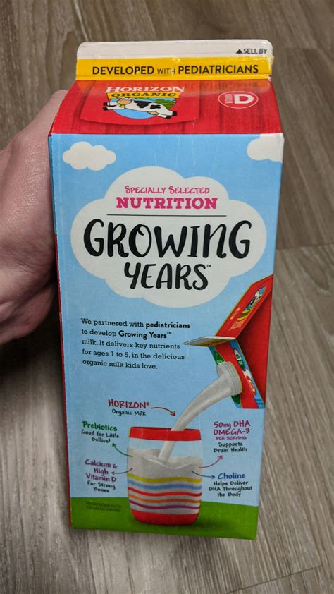 Horizon Growing Years Organic Milk