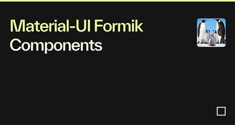 Material UI Formik Error Display 的图像结果